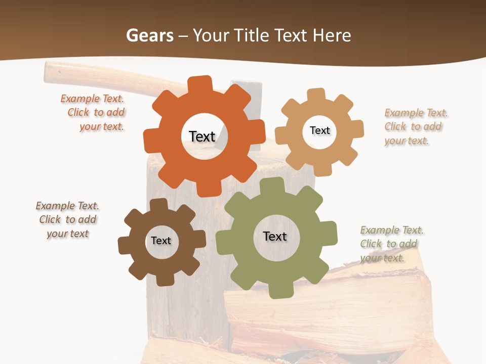 Oak Hatchet Axe PowerPoint Template