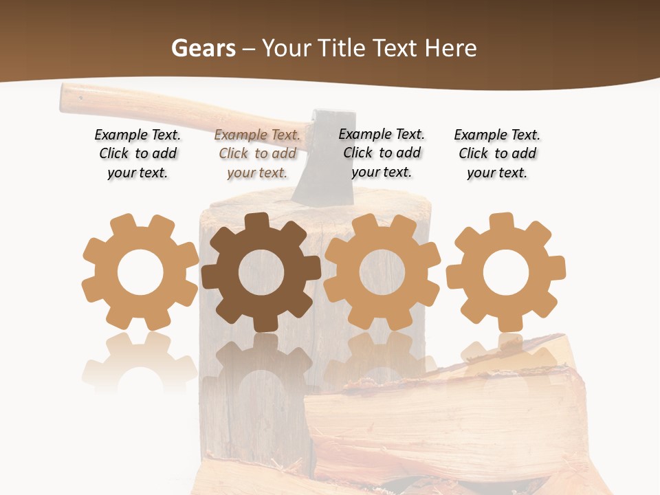 Oak Hatchet Axe PowerPoint Template