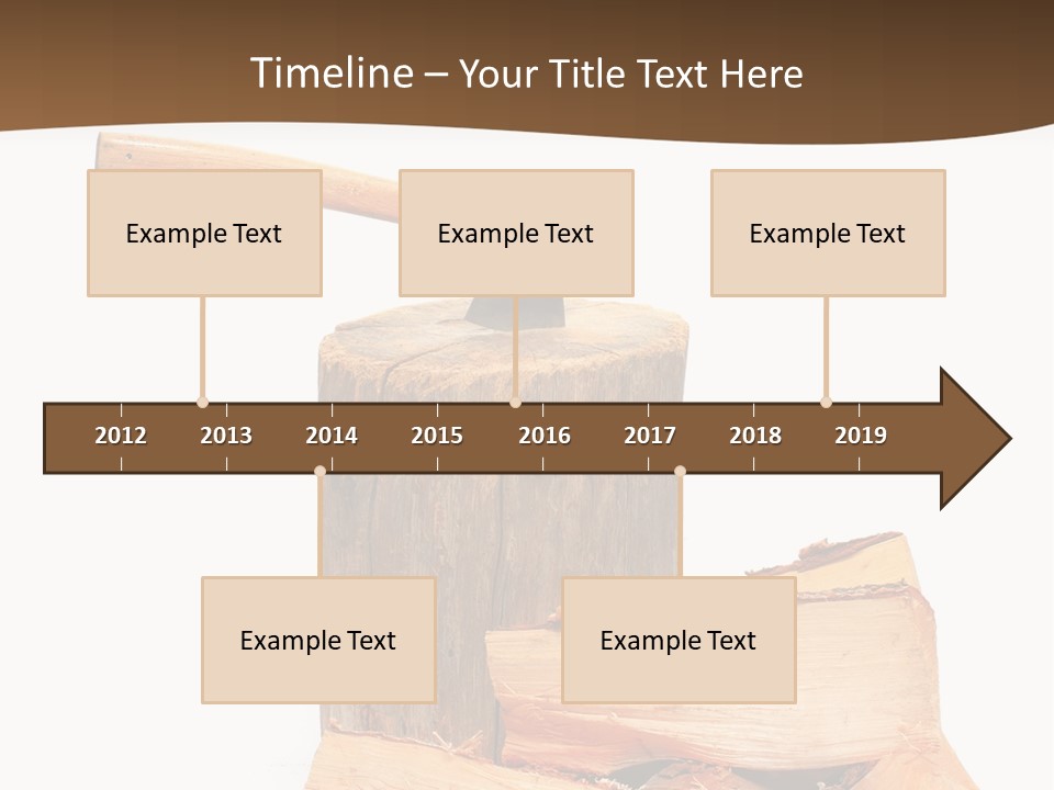 Oak Hatchet Axe PowerPoint Template