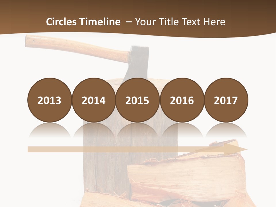 Oak Hatchet Axe PowerPoint Template