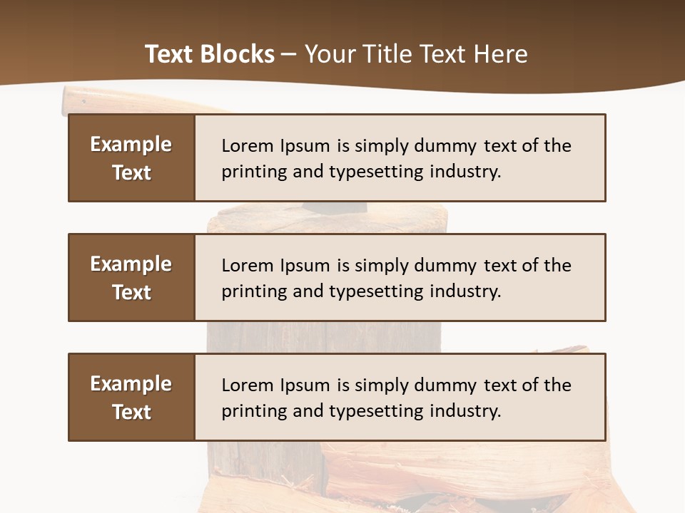 Oak Hatchet Axe PowerPoint Template