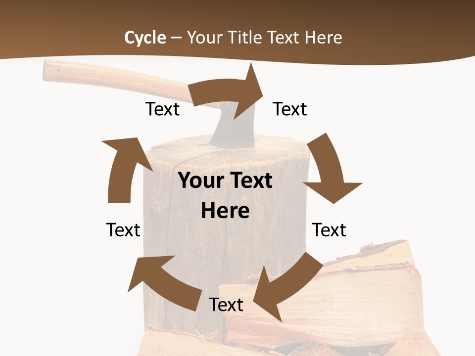 Oak Hatchet Axe PowerPoint Template