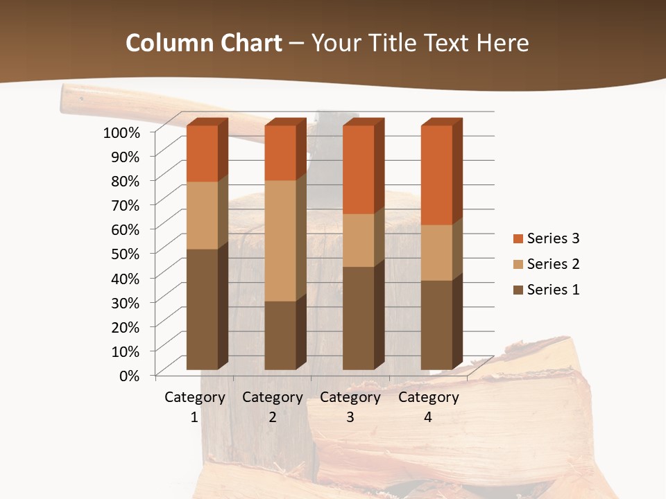 Oak Hatchet Axe PowerPoint Template