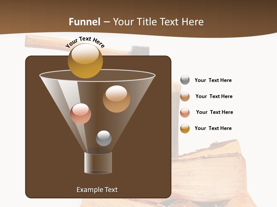 Oak Hatchet Axe PowerPoint Template