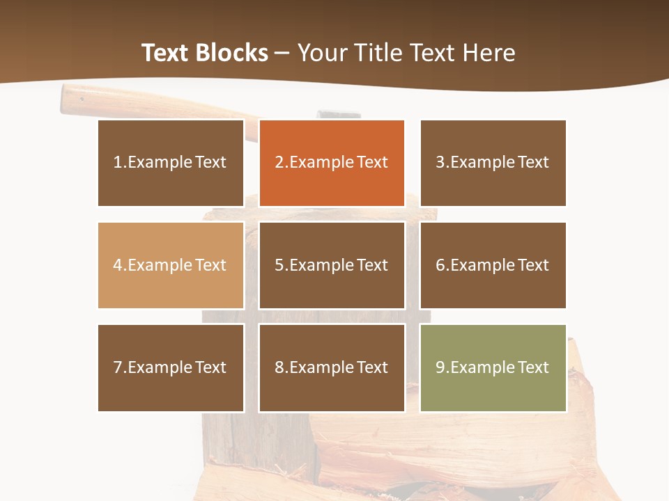 Oak Hatchet Axe PowerPoint Template