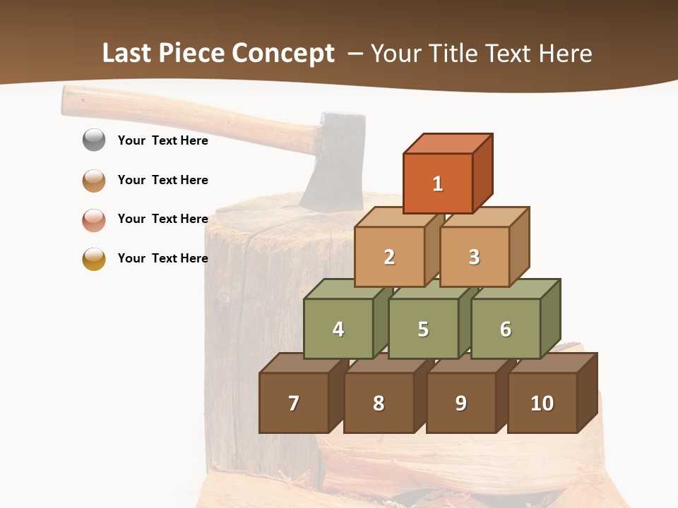 Oak Hatchet Axe PowerPoint Template