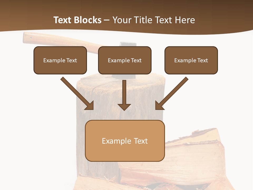 Oak Hatchet Axe PowerPoint Template