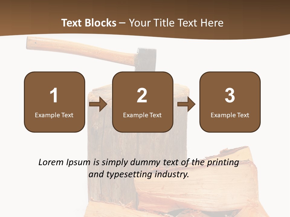 Oak Hatchet Axe PowerPoint Template