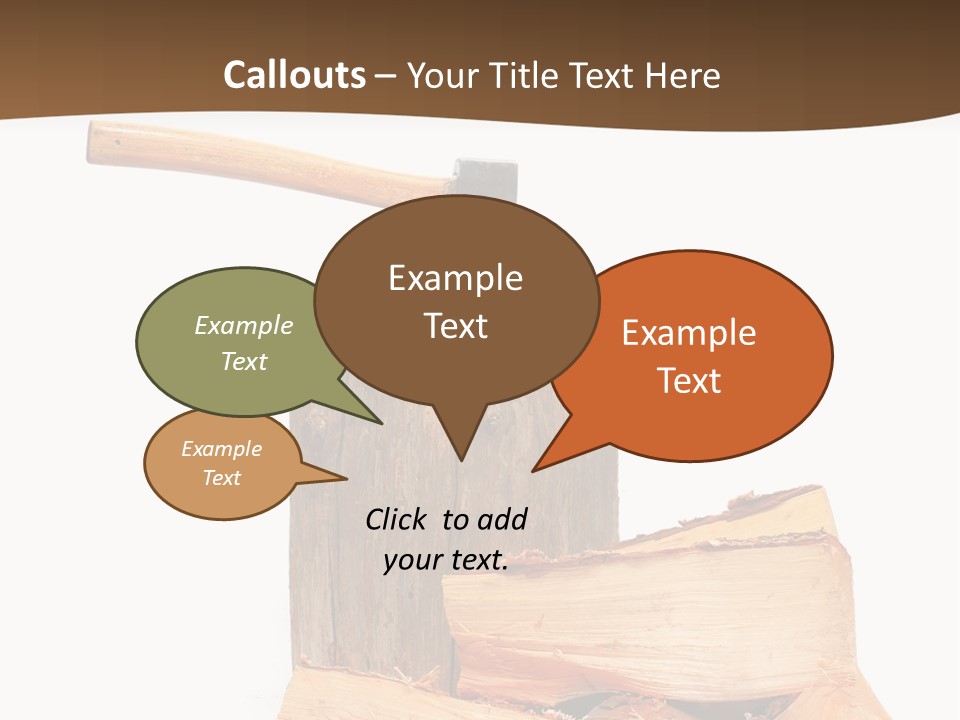 Oak Hatchet Axe PowerPoint Template