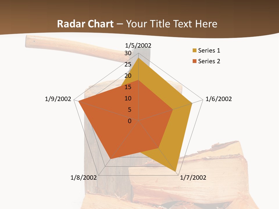 Oak Hatchet Axe PowerPoint Template