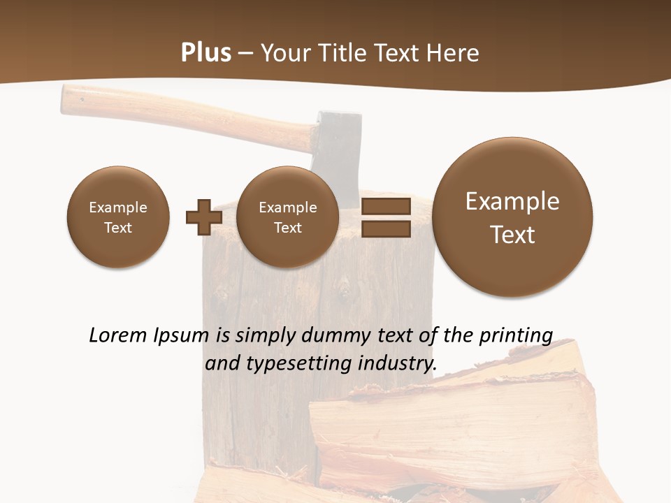 Oak Hatchet Axe PowerPoint Template
