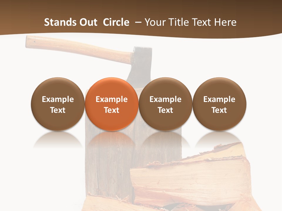 Oak Hatchet Axe PowerPoint Template