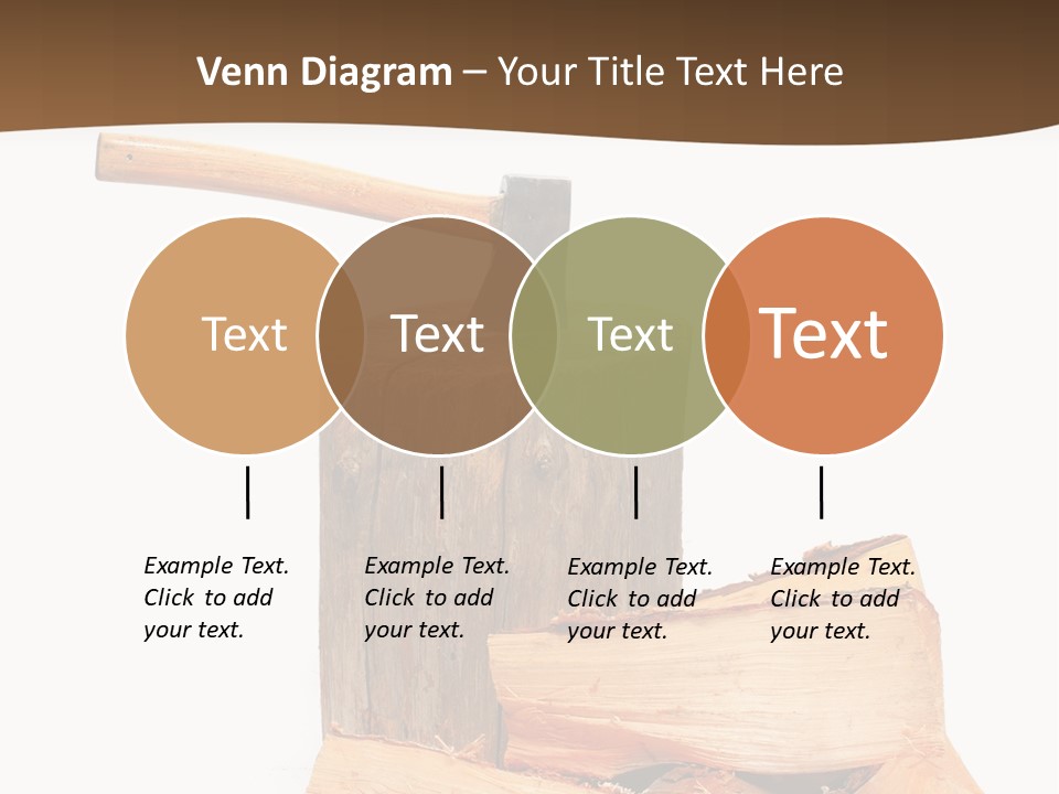 Oak Hatchet Axe PowerPoint Template