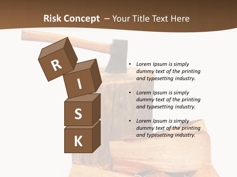 Oak Hatchet Axe PowerPoint Template