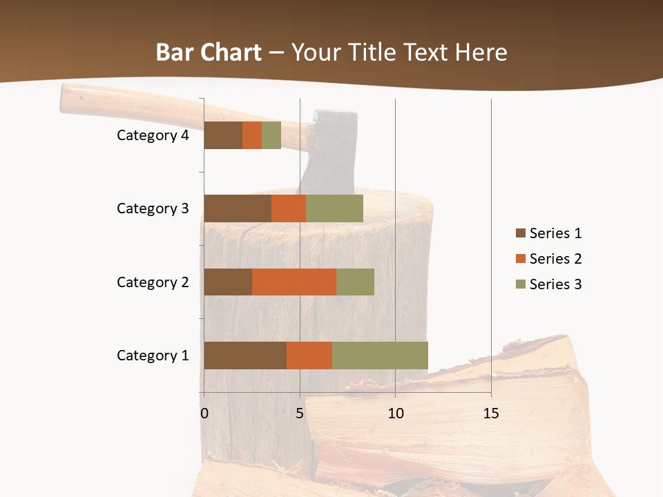 Oak Hatchet Axe PowerPoint Template