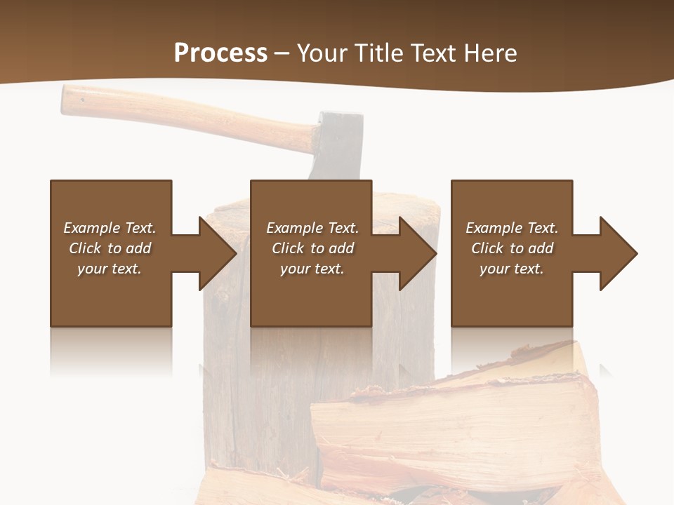 Oak Hatchet Axe PowerPoint Template