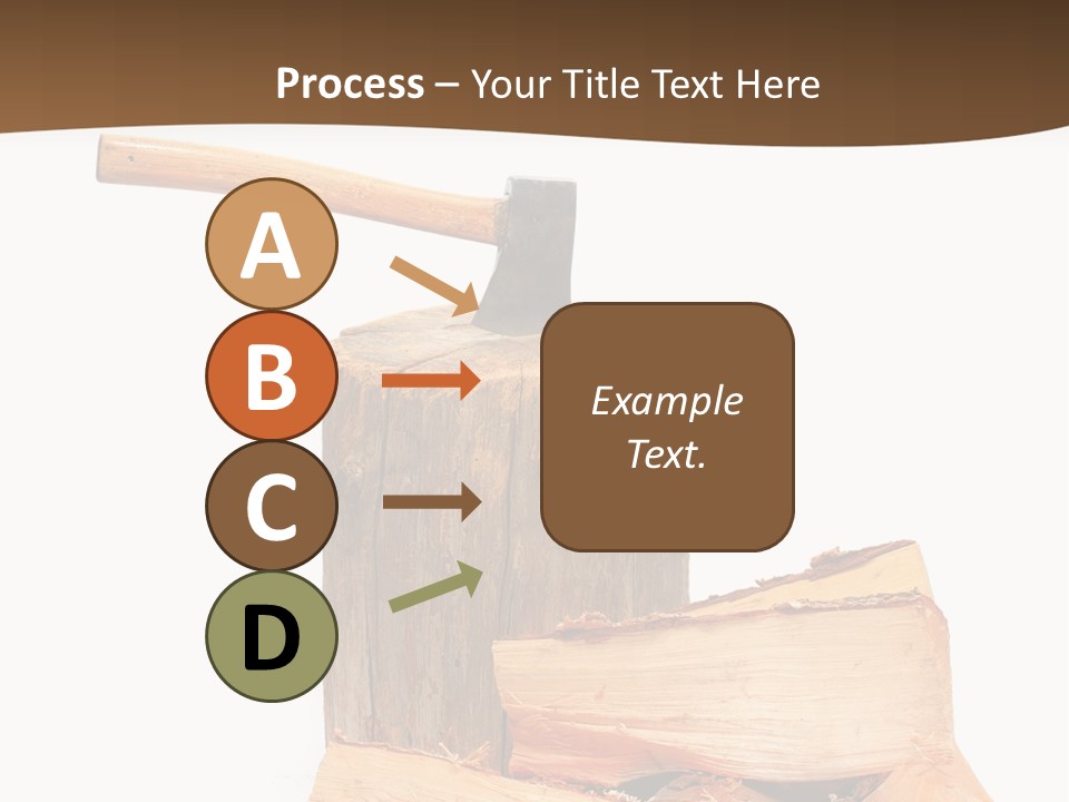 Oak Hatchet Axe PowerPoint Template