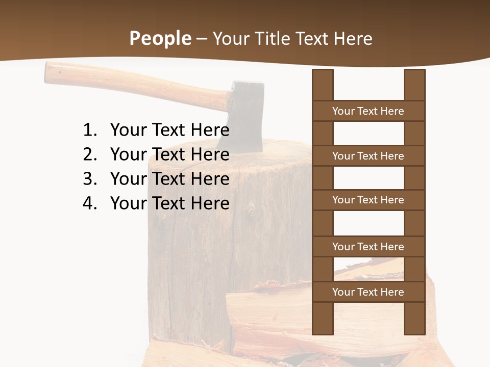 Oak Hatchet Axe PowerPoint Template