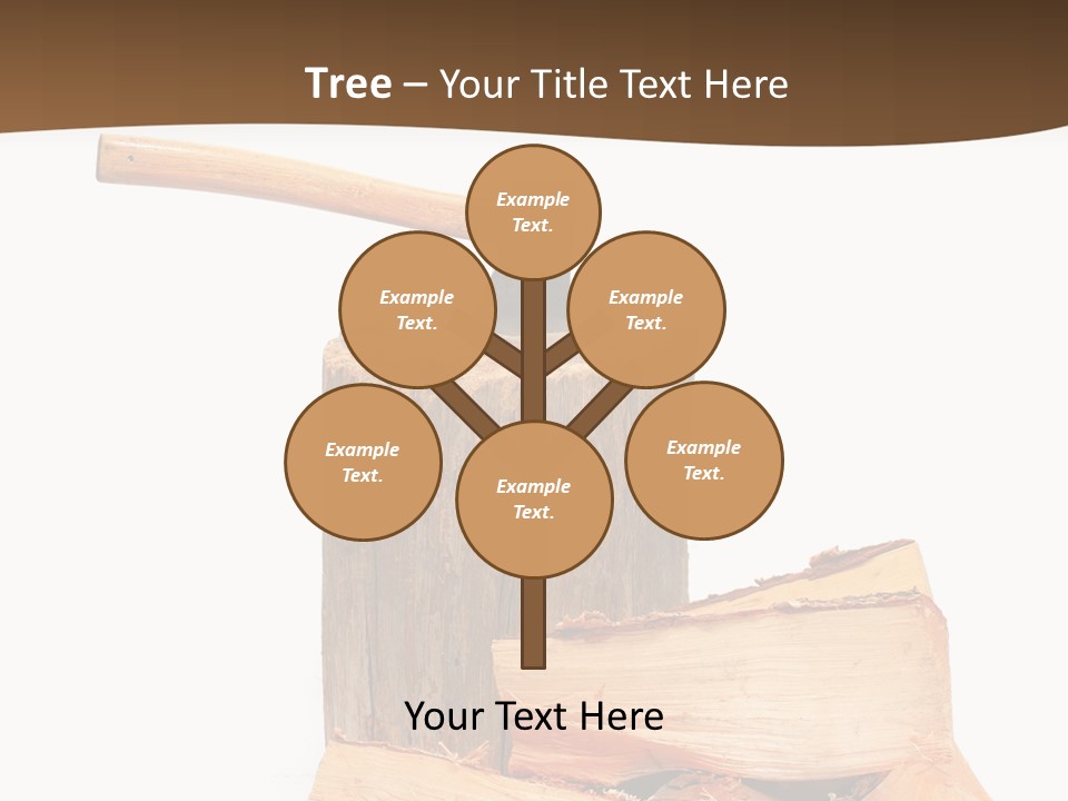 Oak Hatchet Axe PowerPoint Template