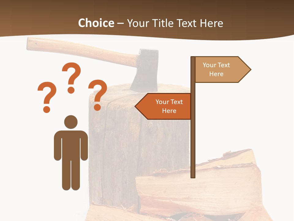 Oak Hatchet Axe PowerPoint Template