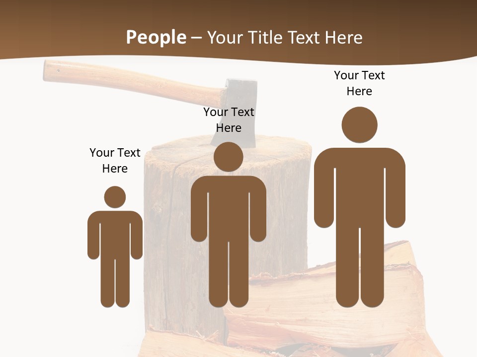 Oak Hatchet Axe PowerPoint Template