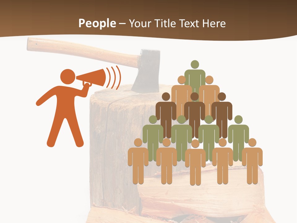 Oak Hatchet Axe PowerPoint Template