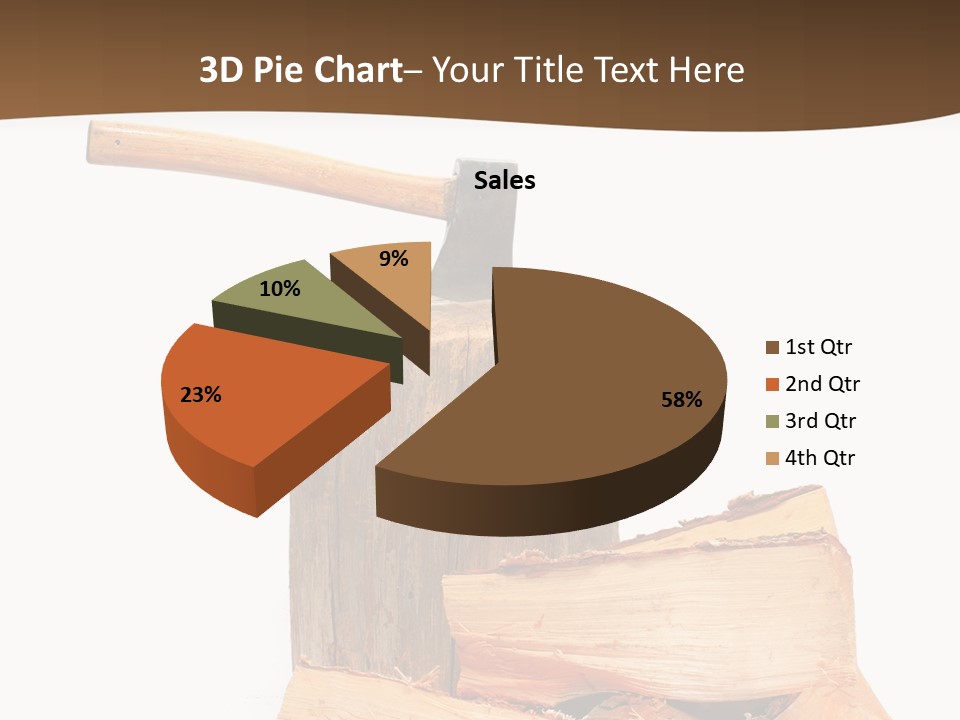 Oak Hatchet Axe PowerPoint Template