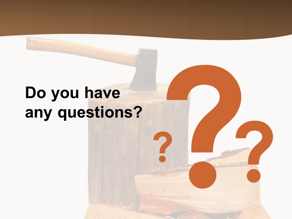 Oak Hatchet Axe PowerPoint Template