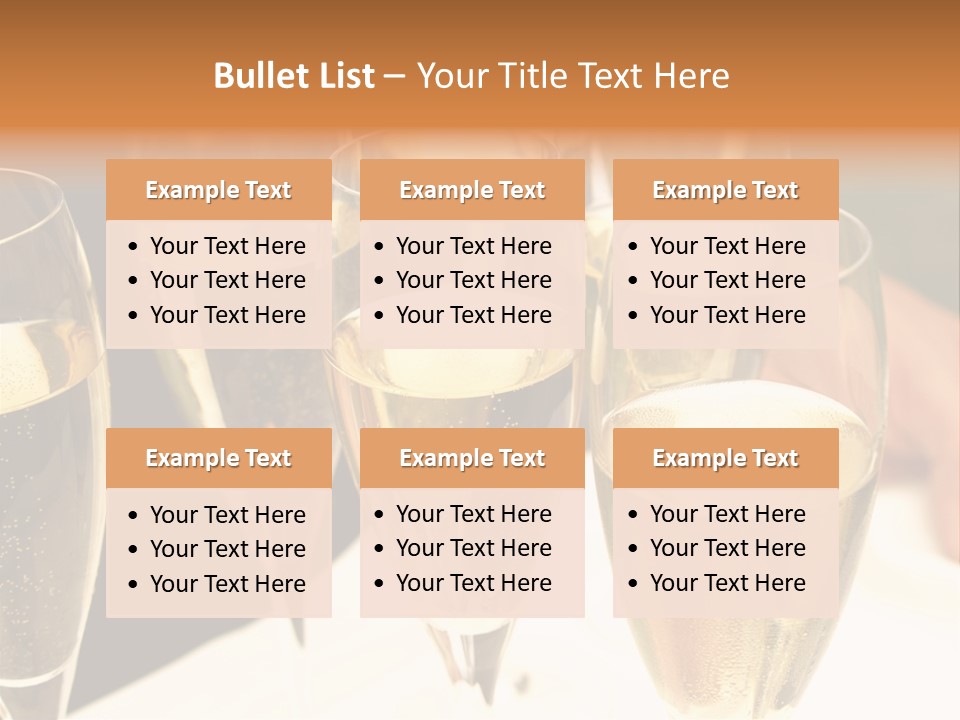 Glamour Glass Refreshment PowerPoint Template