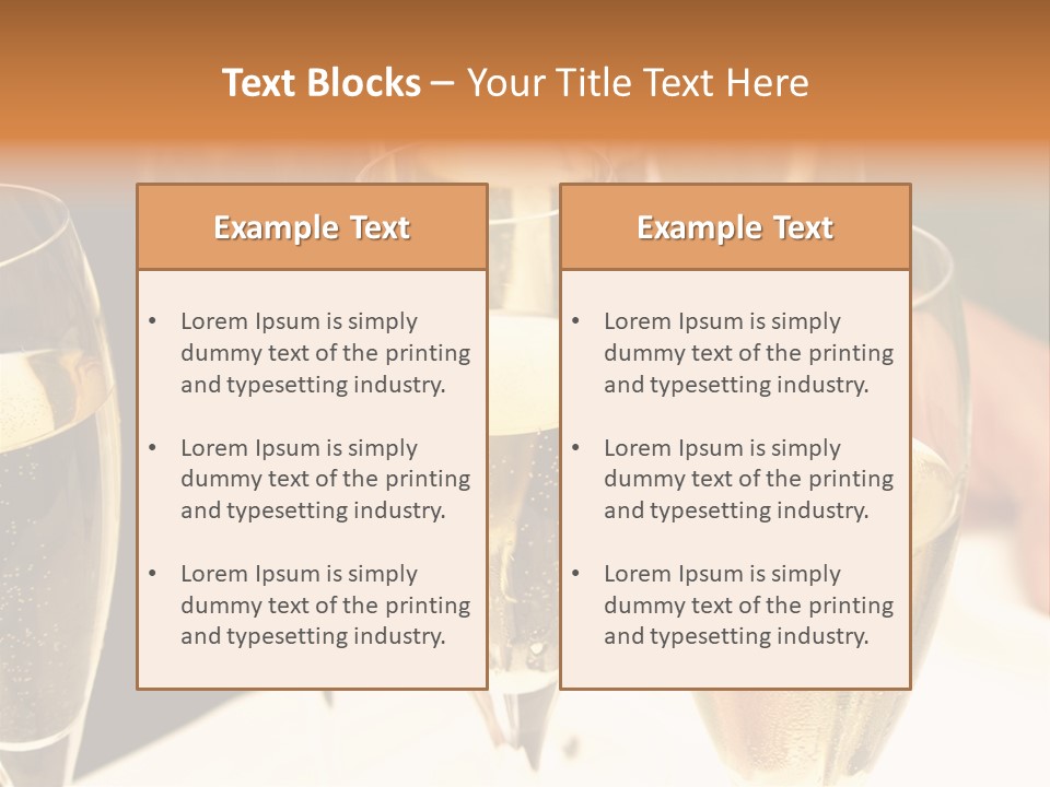 Glamour Glass Refreshment PowerPoint Template