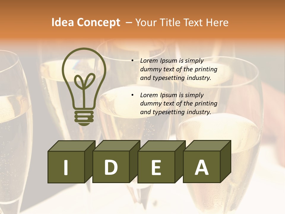 Glamour Glass Refreshment PowerPoint Template