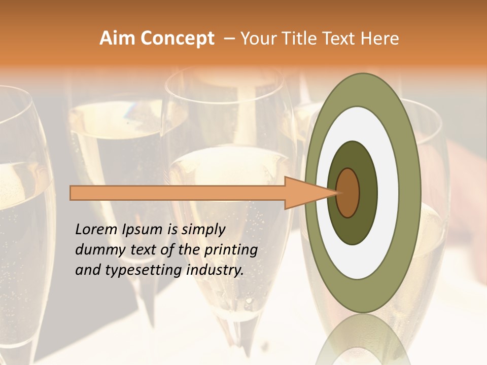 Glamour Glass Refreshment PowerPoint Template