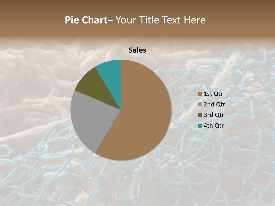 Coastal Life Tarpon Springs Fishing Net PowerPoint Template
