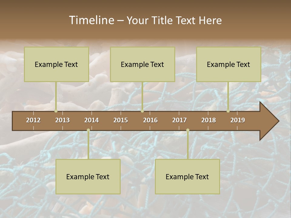 Coastal Life Tarpon Springs Fishing Net PowerPoint Template