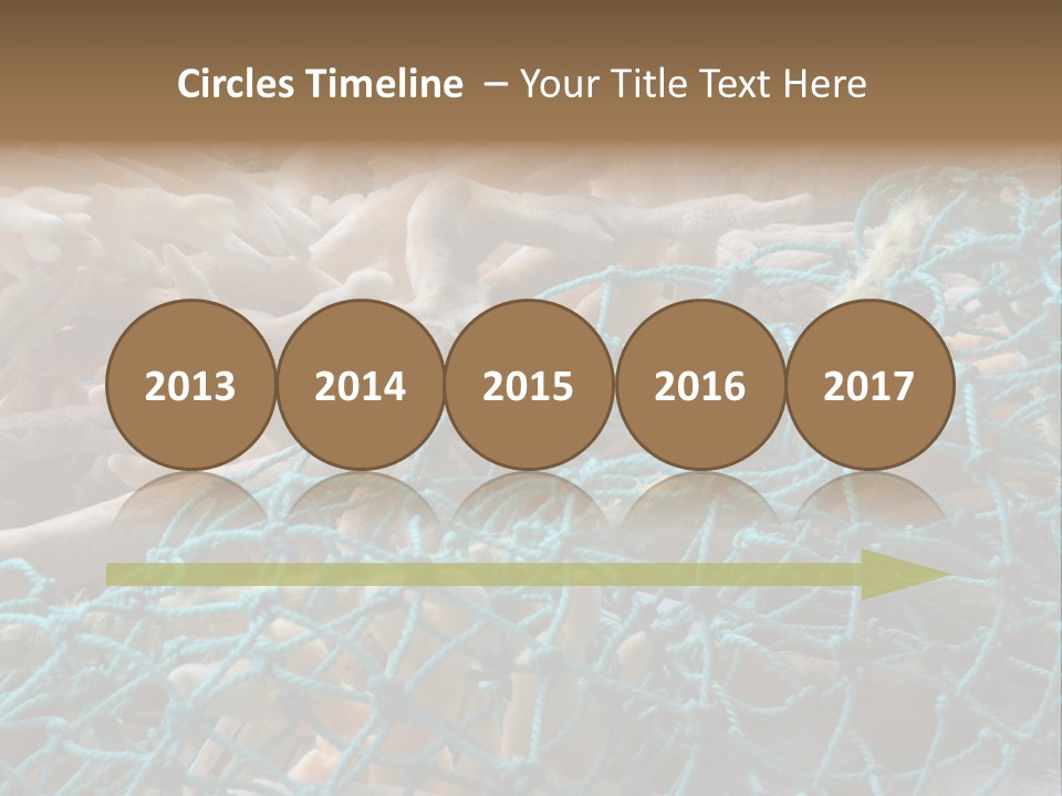 Coastal Life Tarpon Springs Fishing Net PowerPoint Template