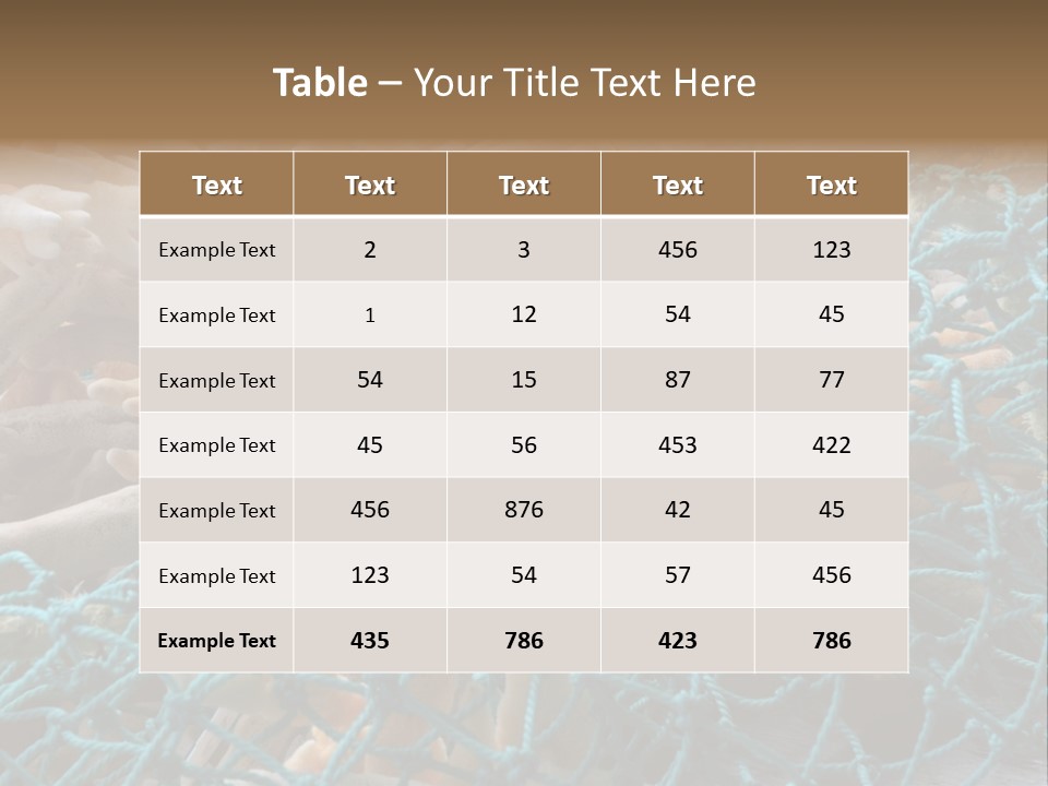 Coastal Life Tarpon Springs Fishing Net PowerPoint Template