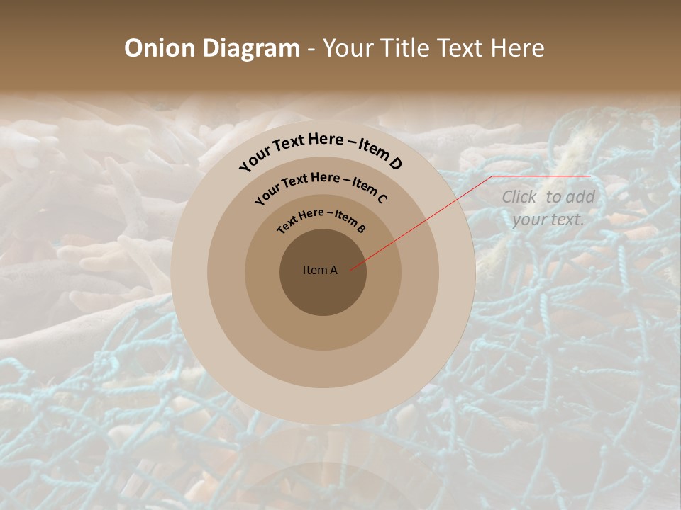 Coastal Life Tarpon Springs Fishing Net PowerPoint Template