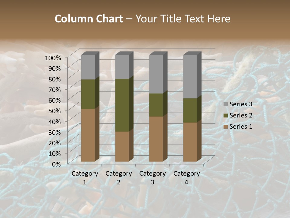 Coastal Life Tarpon Springs Fishing Net PowerPoint Template