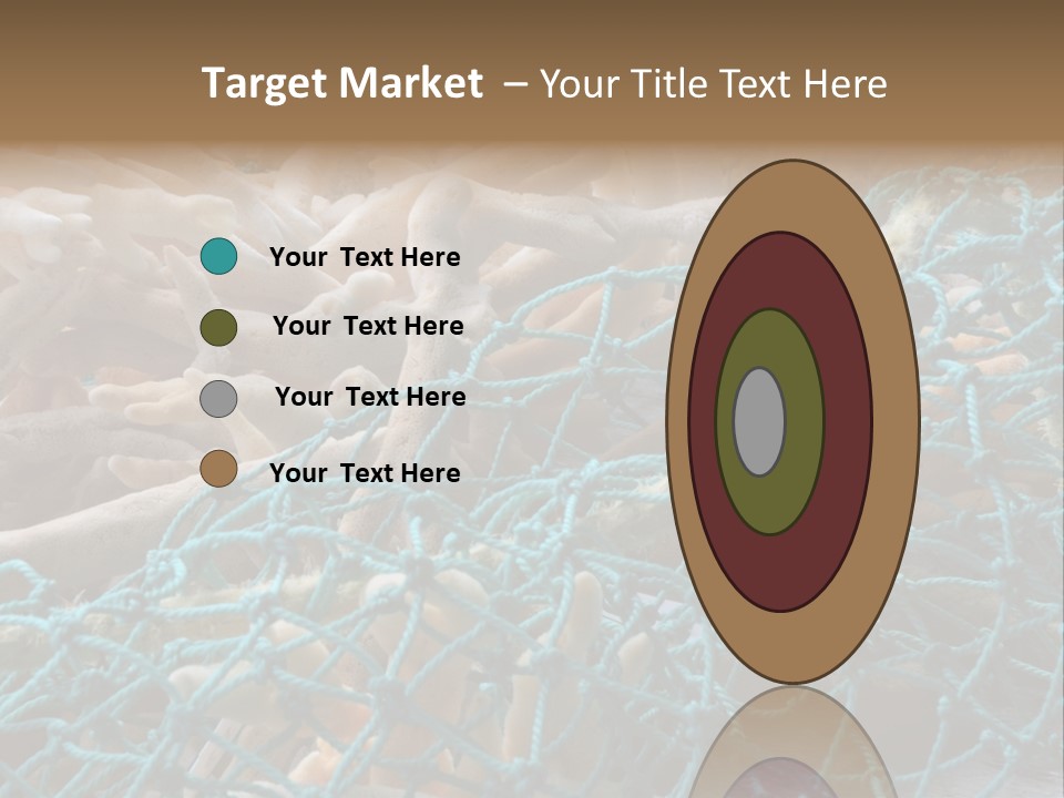 Coastal Life Tarpon Springs Fishing Net PowerPoint Template