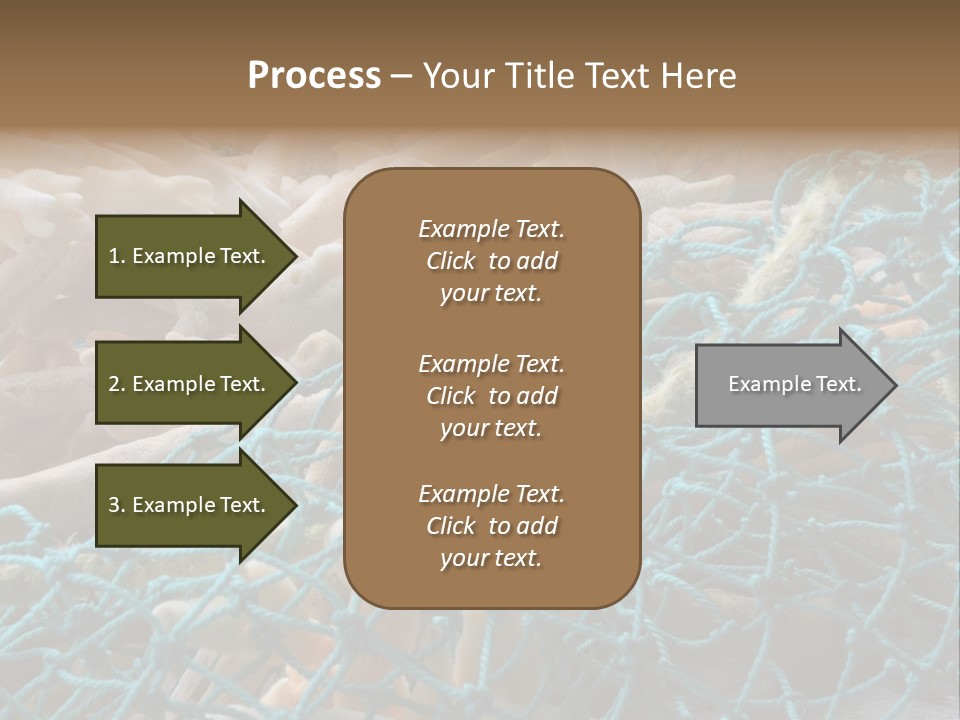 Coastal Life Tarpon Springs Fishing Net PowerPoint Template