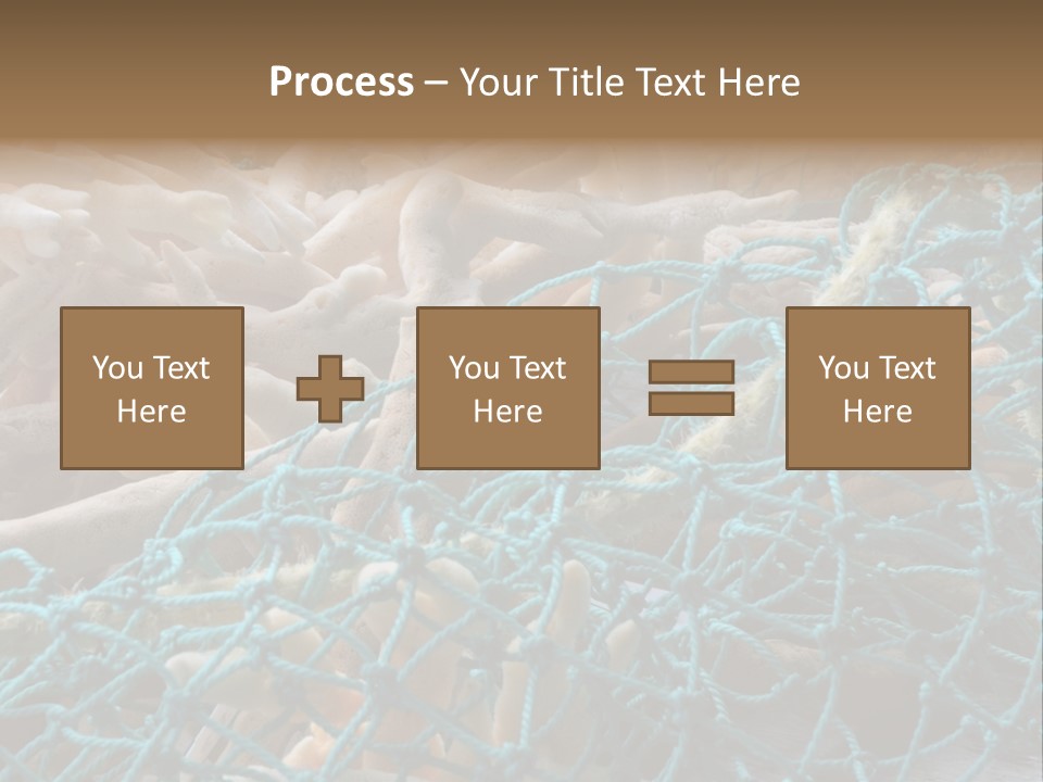 Coastal Life Tarpon Springs Fishing Net PowerPoint Template