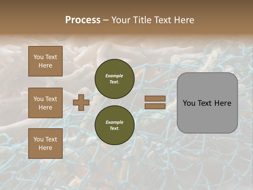 Coastal Life Tarpon Springs Fishing Net PowerPoint Template