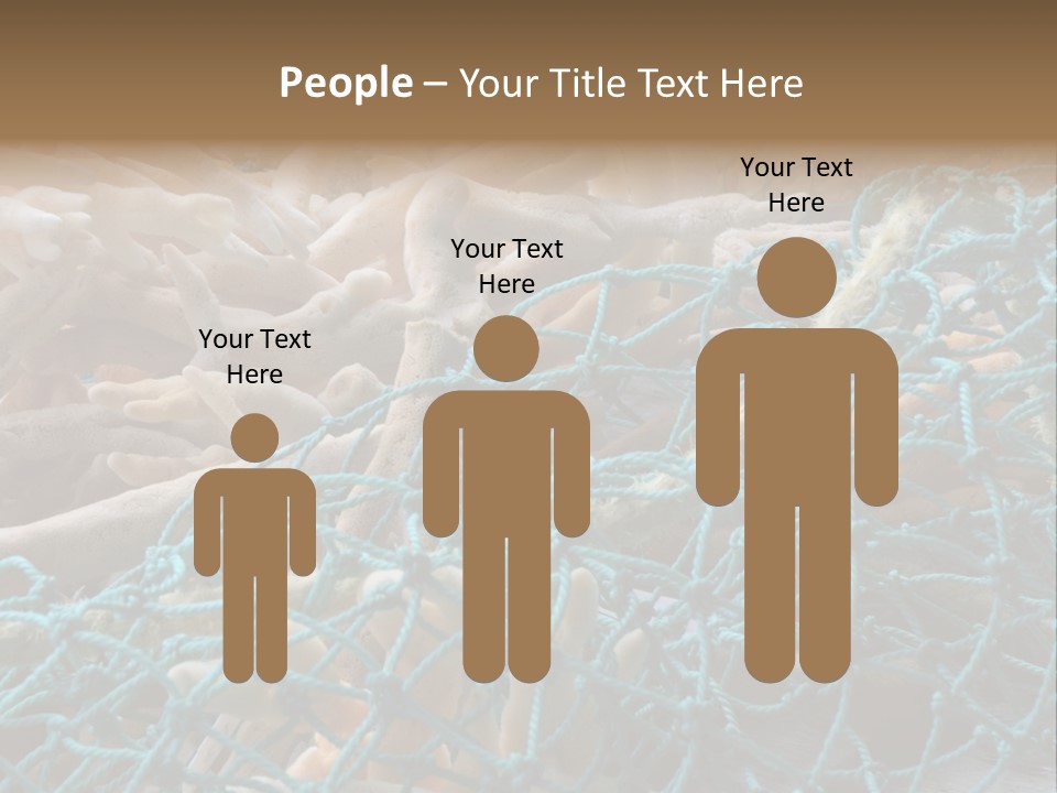 Coastal Life Tarpon Springs Fishing Net PowerPoint Template