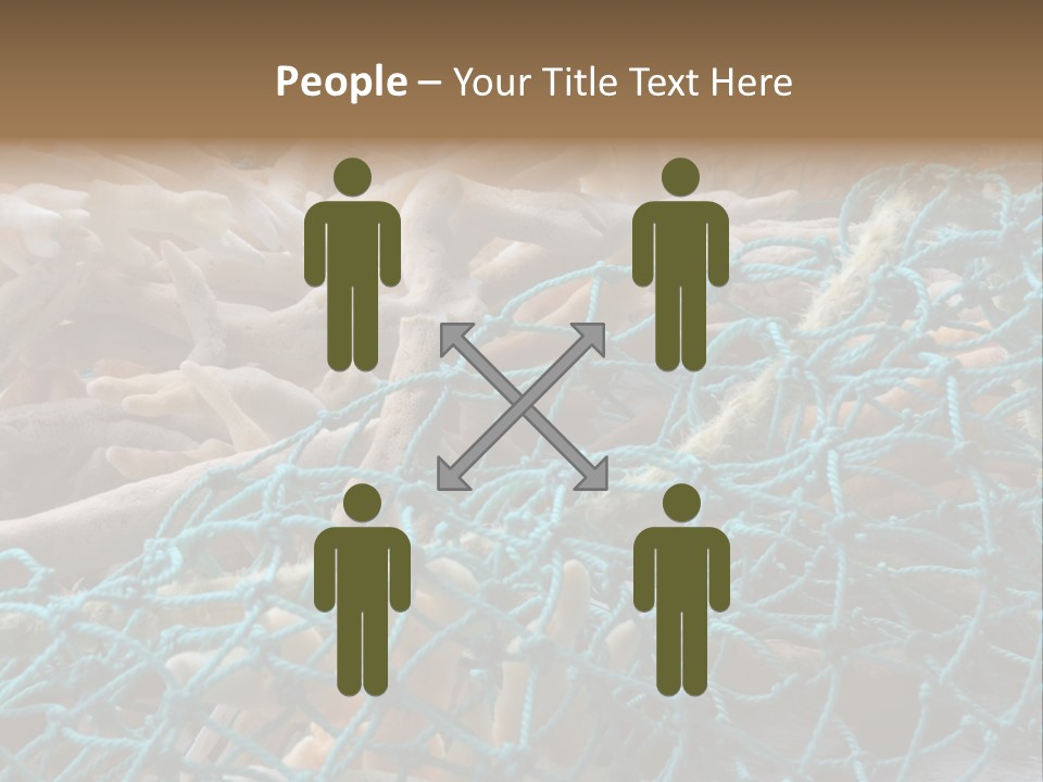 Coastal Life Tarpon Springs Fishing Net PowerPoint Template