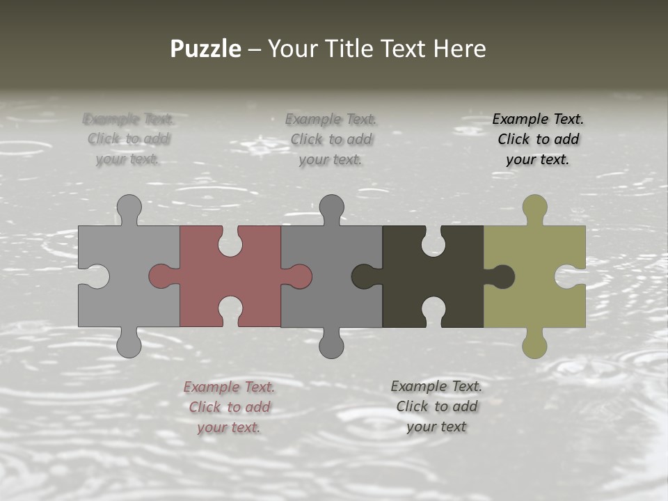 Tranquil Drop Light PowerPoint Template