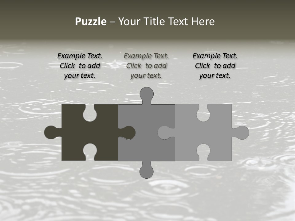 Tranquil Drop Light PowerPoint Template