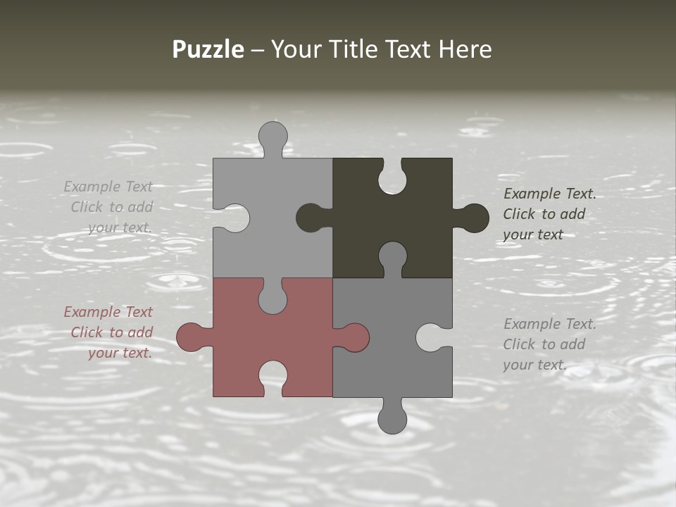 Tranquil Drop Light PowerPoint Template