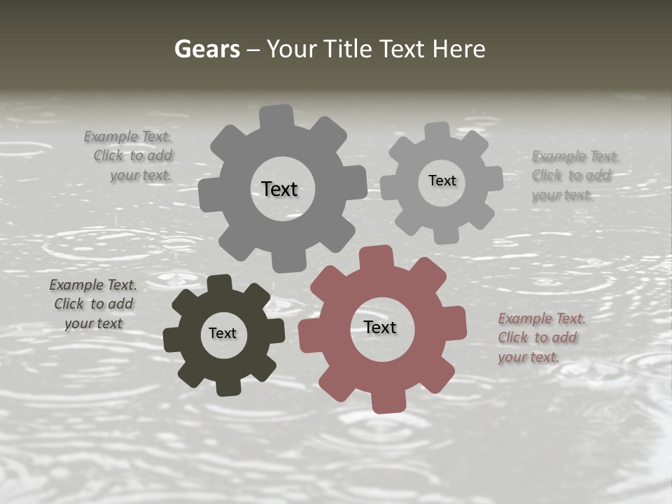 Tranquil Drop Light PowerPoint Template