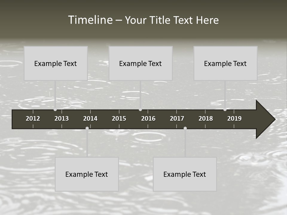 Tranquil Drop Light PowerPoint Template