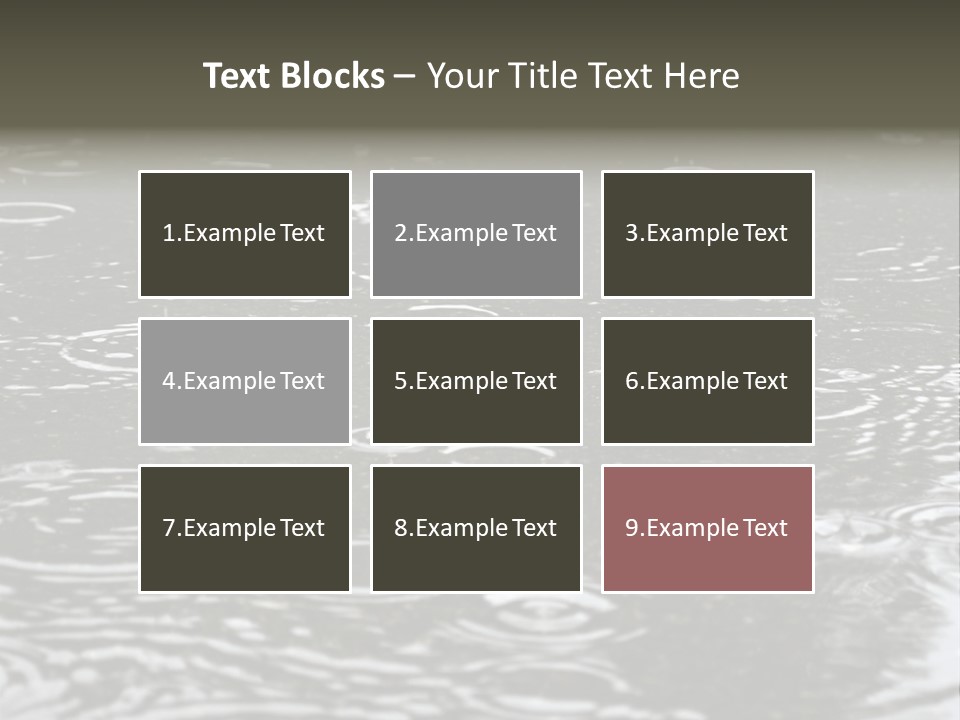 Tranquil Drop Light PowerPoint Template